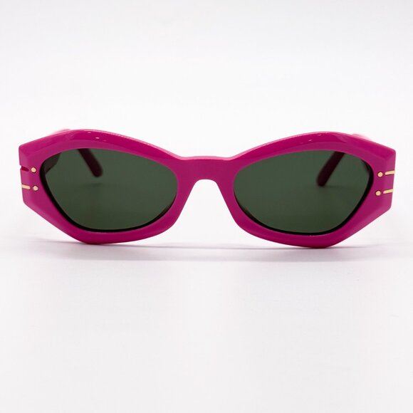 NEW DIORSIGNATURE B1U 73C0 PINK GEOMETRIC WOMEN SUNGLASSES DIOR SIGNATURE 73C - Picture 4 of 12